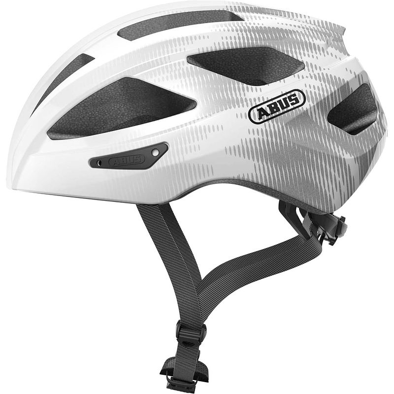 Foto van Abus helm macator white silver l 58-62cm