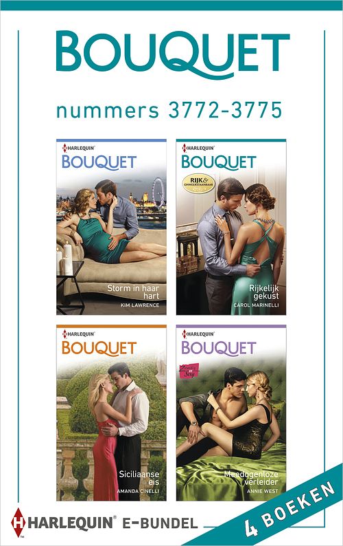 Foto van Bouquet e-bundel nummers 3772-3775 (4-in-1) - amanda cinelli - ebook (9789402525267)