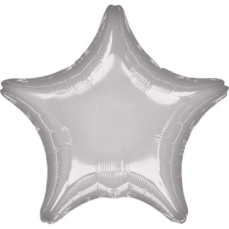 Foto van Anagram ballon ster 48 x 48 cm folie zilver