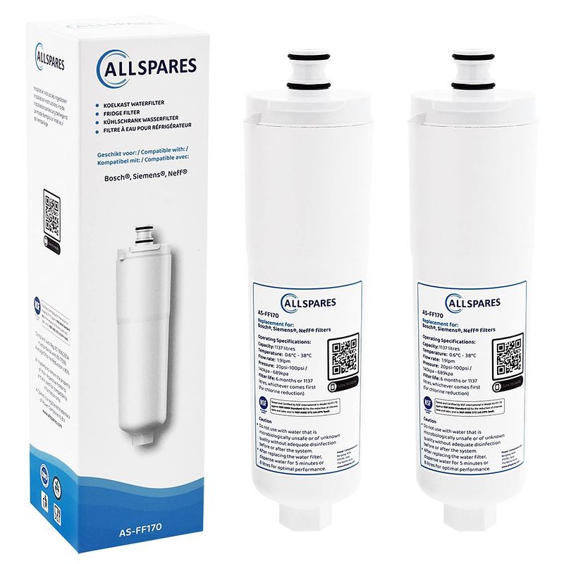 Foto van Allspares bosch/siemens waterfilter koelkast (2st.) cs-52