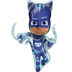 Foto van Amscan folieballon supershape catboy junior 53 x 93 cm blauw