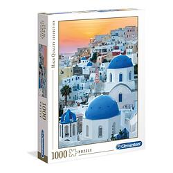 Foto van Clementoni legpuzzel hq - santorini 1000 stukjes