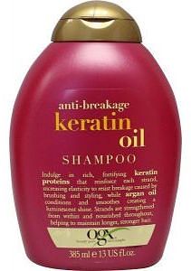 Foto van Ogx shampoo keratin oil