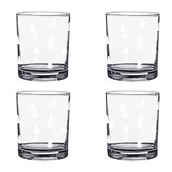 Foto van Haes deco - waterglas, drinkglas set van 4 glazen - inhoud glas 230 ml / ø 7x9 cm