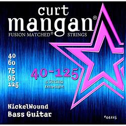 Foto van Curt mangan nickel wound 40-125 light 5-string snarenset voor 5-snarige elektrische basgitaar