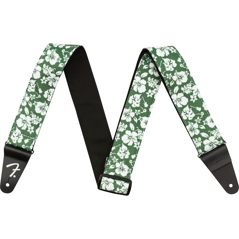 Foto van Fender hawaiian strap green floral gitaarband