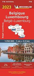 Foto van Michelin 716 belgië, luxemburg 2023 - paperback (9782067258204)