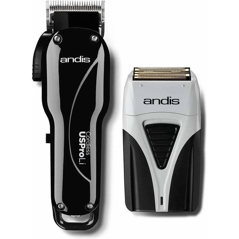 Foto van Andis andis us pro-li combi pack zwart professionele tondeuse + trimmer set