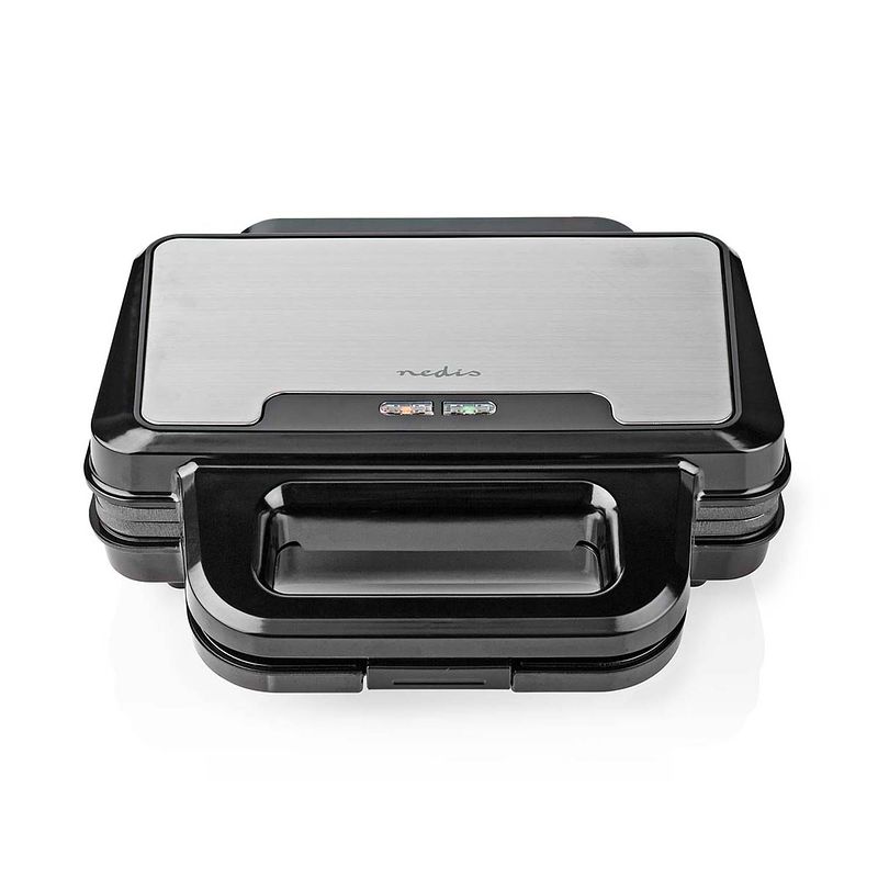 Foto van Nedis sandwich maker - kasg100fbk - zwart