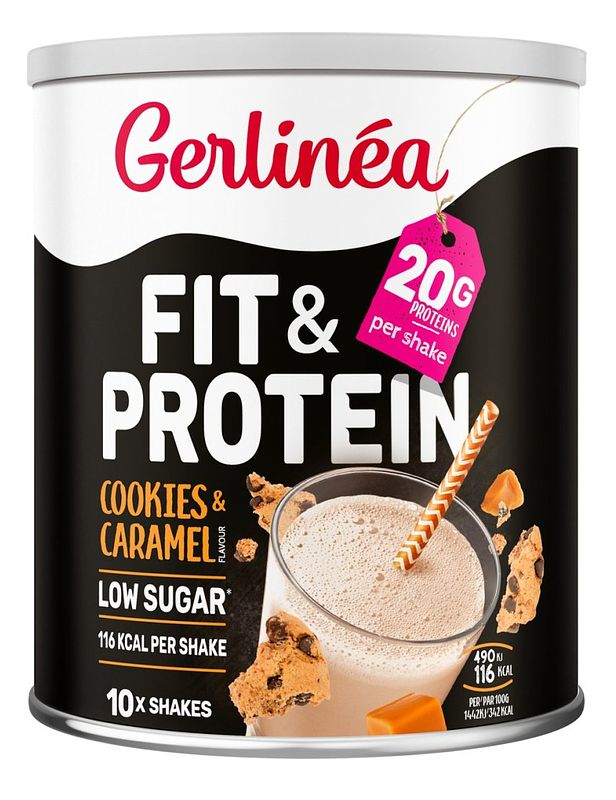 Foto van Gerlinéa fit & protein shake cookies & caramel