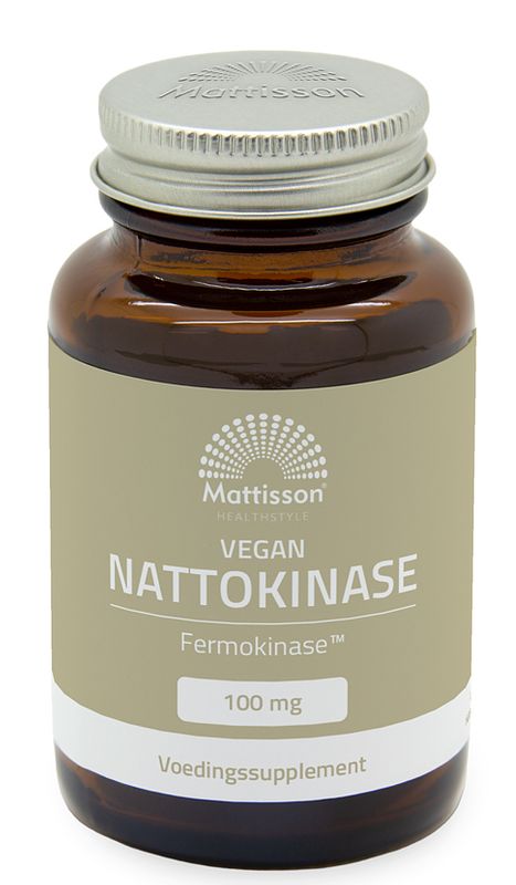 Foto van Mattisson healthstyle nattokinase 100 mg fermokinase™ capsules