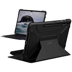 Foto van Urban armor gear metropolis bookcase samsung galaxy tab s7+, samsung galaxy tab s8+ zwart model-specifieke tablethoes