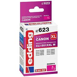 Foto van Edding cartridge vervangt canon cli-581xxlm compatibel magenta edd-623 18-623