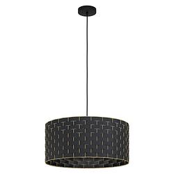 Foto van Eglo marasales hanglamp - e27 - ø 55 cm - zwart/koper