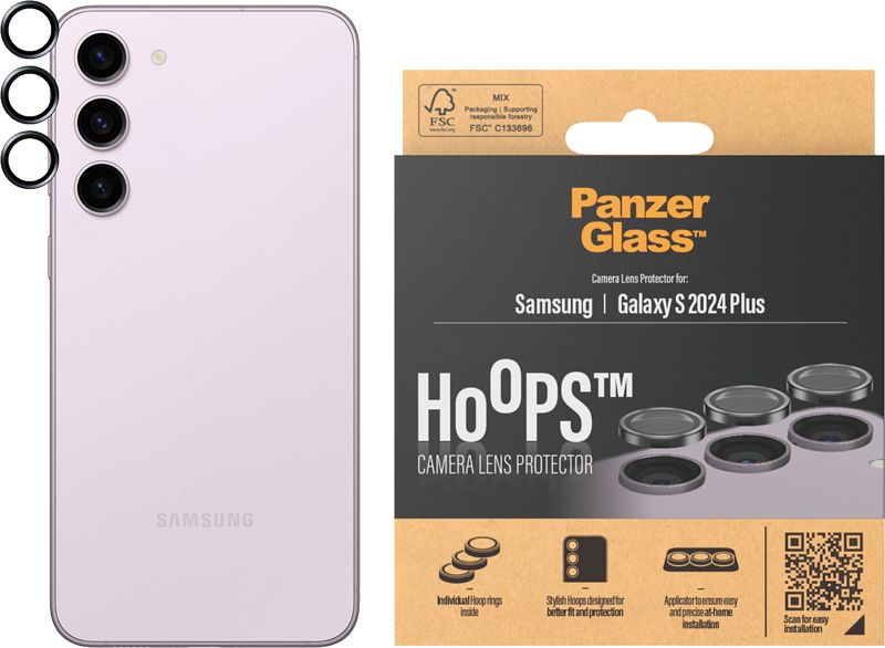 Foto van Panzerglass hoops samsung galaxy s24 plus camera lens protector glas