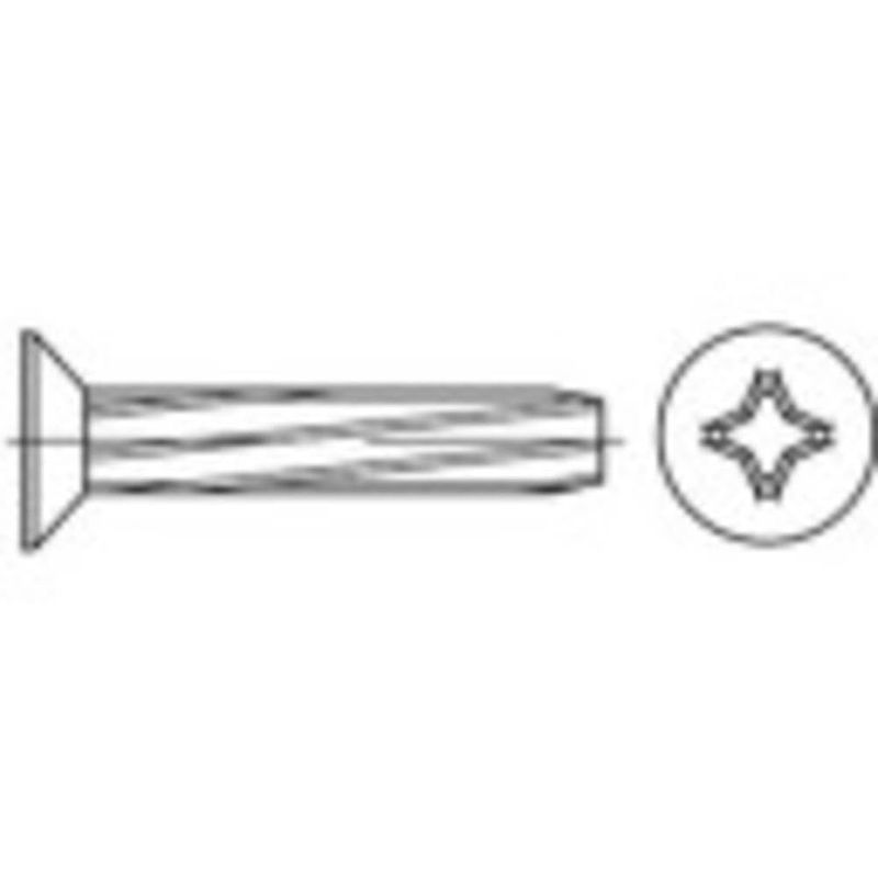 Foto van Toolcraft 141797 tapschroeven m5 16 mm kruiskop phillips din 7516 staal galvanisch verzinkt 1000 stuk(s)