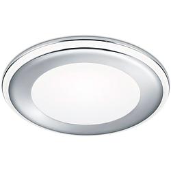 Foto van Led spot - inbouwspot - trion auran - 10w - warm wit 3000k - rond - mat chroom - kunststof