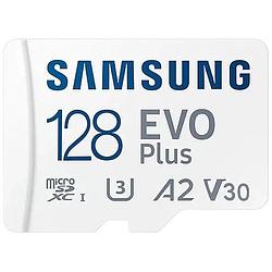 Foto van Samsung evo plus microsd (2024) 128gb micro sd-kaart wit