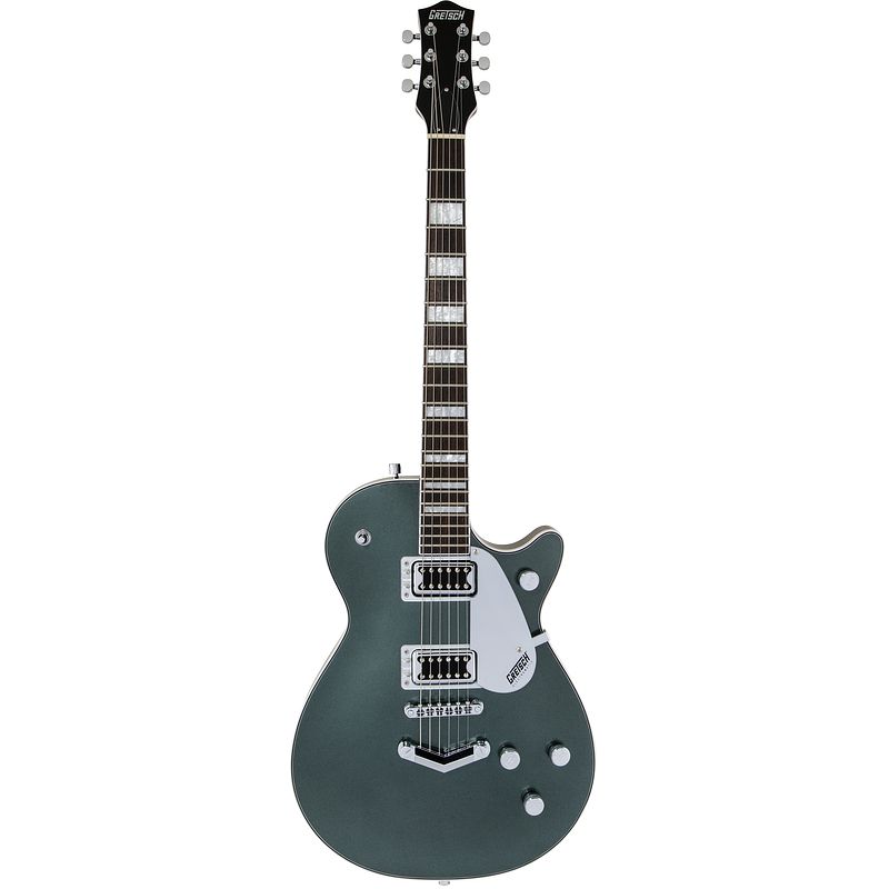 Foto van Gretsch g5220 electromatic jet bt jade grey elektrische gitaar