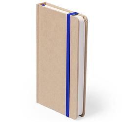 Foto van Luxe schriftje/notitieboekje blauw met elastiek a5 formaat - schriften
