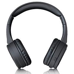 Foto van Bluetooth koptelefoon - spatwaterdicht lenco hpb-330bk zwart-grijs