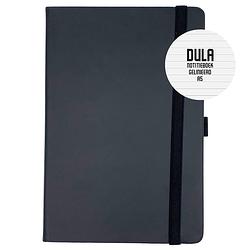 Foto van Dula notitieboek a5 zwart gelinieerd met harde kaft