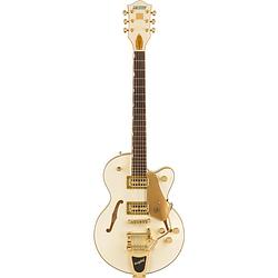 Foto van Gretsch electromatic chris rocha broadkaster jr vintage white semi-akoestische gitaar