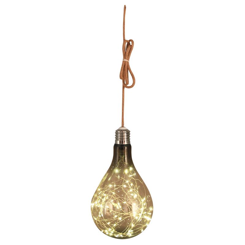 Foto van Luxform lighting - luxform batterij pear bulb smoke led string