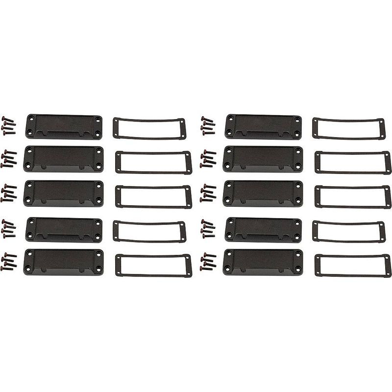 Foto van Hammond electronics eindplaat aluminium zwart (l x b x h) 16 x 87 x 31 mm 10 stuk(s)