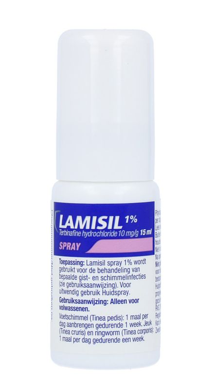 Foto van Lamisil 1% terbinafine 10mg/g huidspray