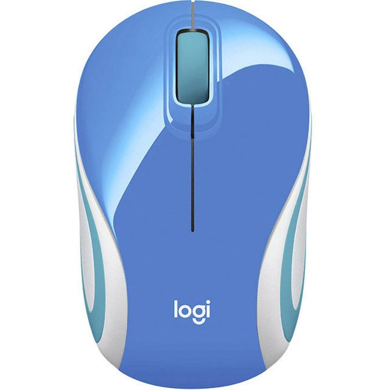 Foto van Logitech m187 draadloze muis radiografisch optisch blauw 3 toetsen 1000 dpi