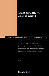 Foto van Transparantie en openbaarheid - - ebook