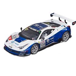 Foto van Carrera raceauto ferrari 458 italia gt3 #139 1:24 blauw/wit