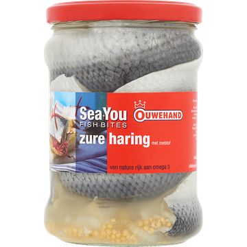 Foto van Ouwehand sea you fish bites zure haring 515g bij jumbo