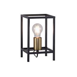 Foto van Lamponline tafellamp fabio b 15 cm h 23,5 cm zwart goud