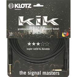 Foto van Klotz kikkg1.5prsw instrumentkabel 6.35mm jack mono haaks - recht 1.5m