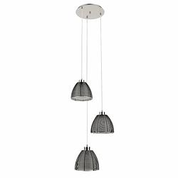 Foto van Highlight hanglamp whires small zwart 3 lichts rond