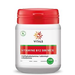 Foto van Vitals vitamine b12 500mcg zuigtabletten