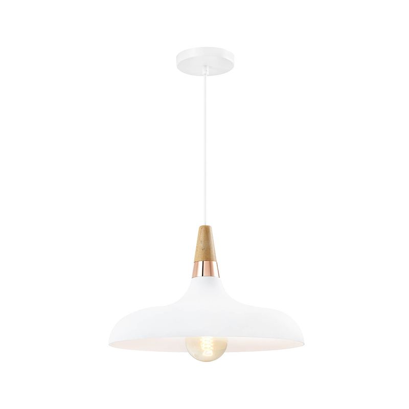 Foto van Quvio hanglamp rond wit - quv5137l-white