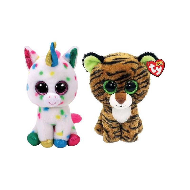 Foto van Ty - knuffel - beanie boo's - harmonie unicorn & bush baby galago