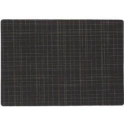 Foto van Stevige luxe tafel placemats liso zwart 30 x 43 cm - placemats