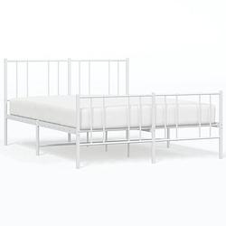 Foto van The living store bedframe klassiek metaal - 207 x 156 x 90 cm - robuust en comfortabel