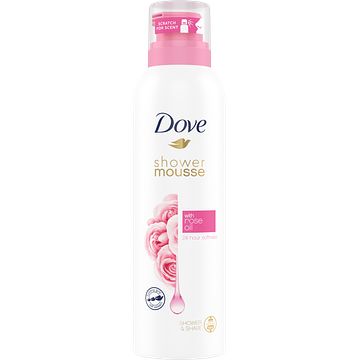 Foto van Dove shower mousse rose oil 200ml bij jumbo