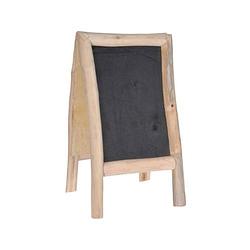 Foto van Orange85 schoolbord - krijtbord - staand - zwart - 70x40x37cm - hout - tekenbord