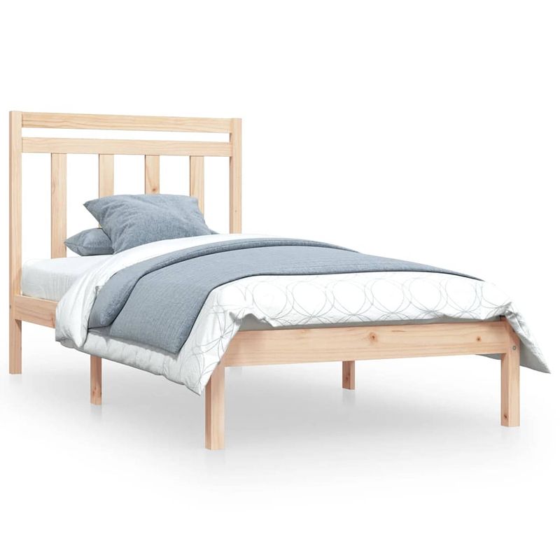 Foto van The living store bedframe massief hout 90x200 cm - bed