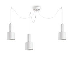 Foto van Ideal lux - holly - hanglamp - metaal - e27 - wit