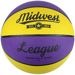 Foto van Midwest basketball league rubber paars/geel maat 6