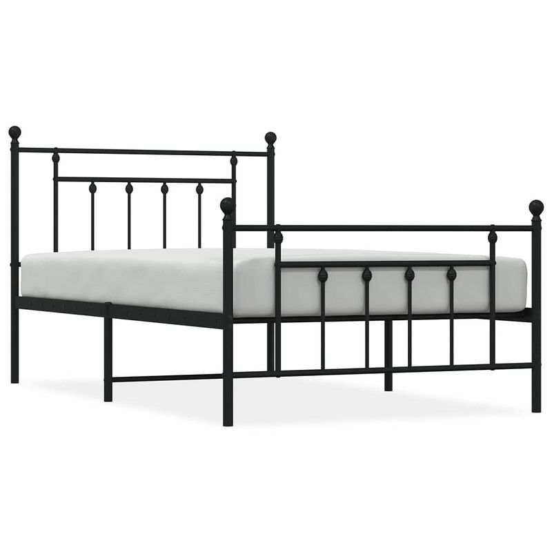 Foto van The living store bedframe classic - metaal - 207x112x97 cm - robuuste constructie