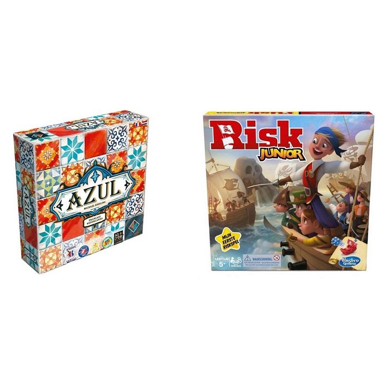 Foto van Spellenbundel - 2 stuks - azul nl/fr & risk junior