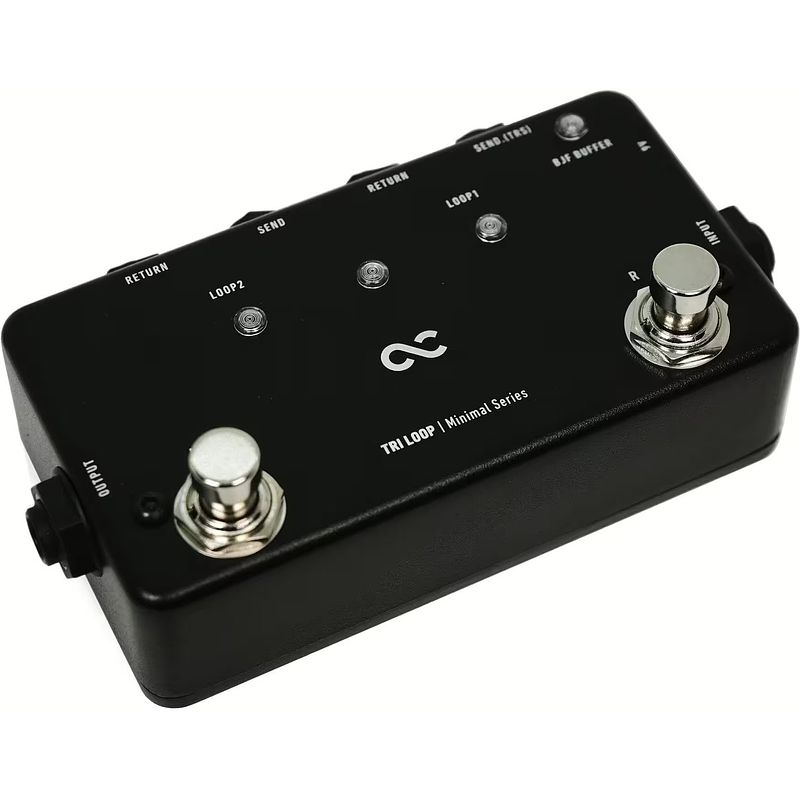 Foto van One control minimal series tri loop looper, remote footswitch en splitter